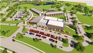 Rendering of Hatley Elementary School